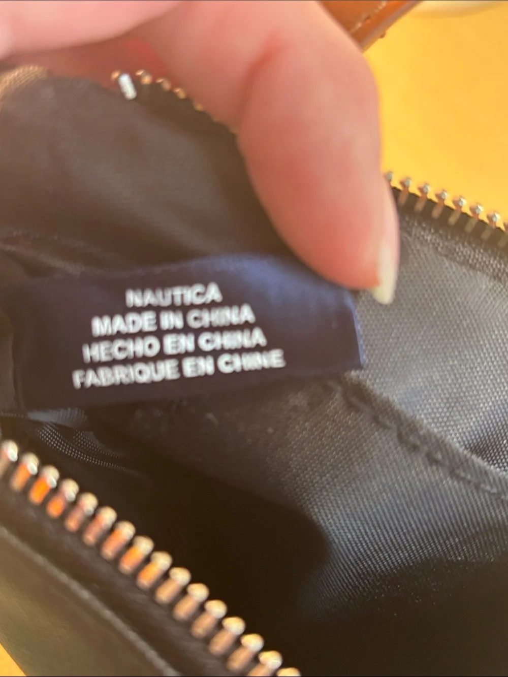 Nautica Black Vegan Wristlet Clutch w/ Multicolored Tassel NWOT